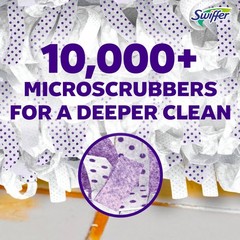 Swiffer PowerMop Multi-Surface Mopping Pad Refills for 11 Count, White/Purple