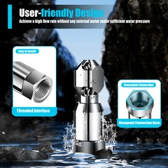 360° Rotating Tank Washing Spray Nozzle Cleaning Nozzle 3/4 Internal Thread USA