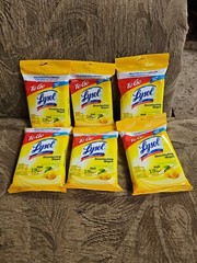 Free Shipping Lysol To Go Disinfecting Wipes Lemon Lime Scent, 15 Ct. Pack of 6