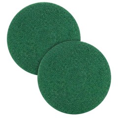 12″ Cleaning Orbiter Pads for Hard Floor Machine – 2 Pack Green Scrubber Pads