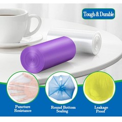 2.6 Gallon Small Trash Bags,Garbage Bag Bin Liners, 10 Liters Bin Bags Wasteb…