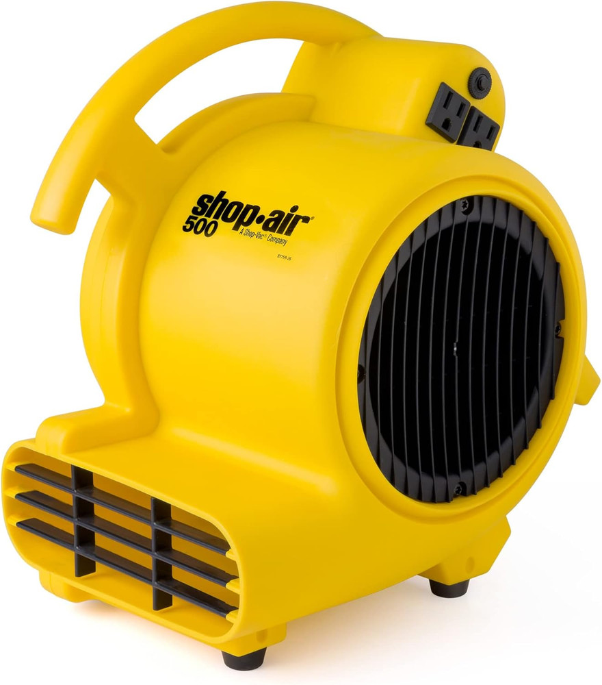 1032005 Professional® 500 Max CFM Air Mover, 12 Ft Cord, 3 Drying Settings, Ligh