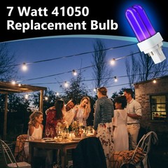 Kittmip 2 Pack Bug Zapper Replacement Fluorescent 2 Count (Pack of 1), BLACK
