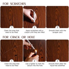 1 Count (Pack of 17), Black, Gray, Maple, Oak, Cherry, Walnut, Mahogany, White