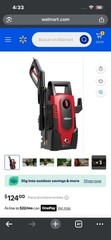 Hyper Tough 1600 PSI Electric Pressure Washer w/ Spray Gun & 0.25in Hose