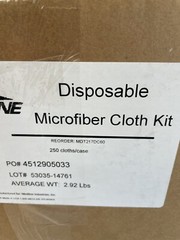 DISPOSABLE Hospital Grade MICROFIBER CLOTH REFILL 10.5″ x 12″ Case 250