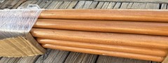 (12) Rubbermaid 6361 Wood Threaded-Tip Broom/Sweep Handle 60″ Lacquer USA