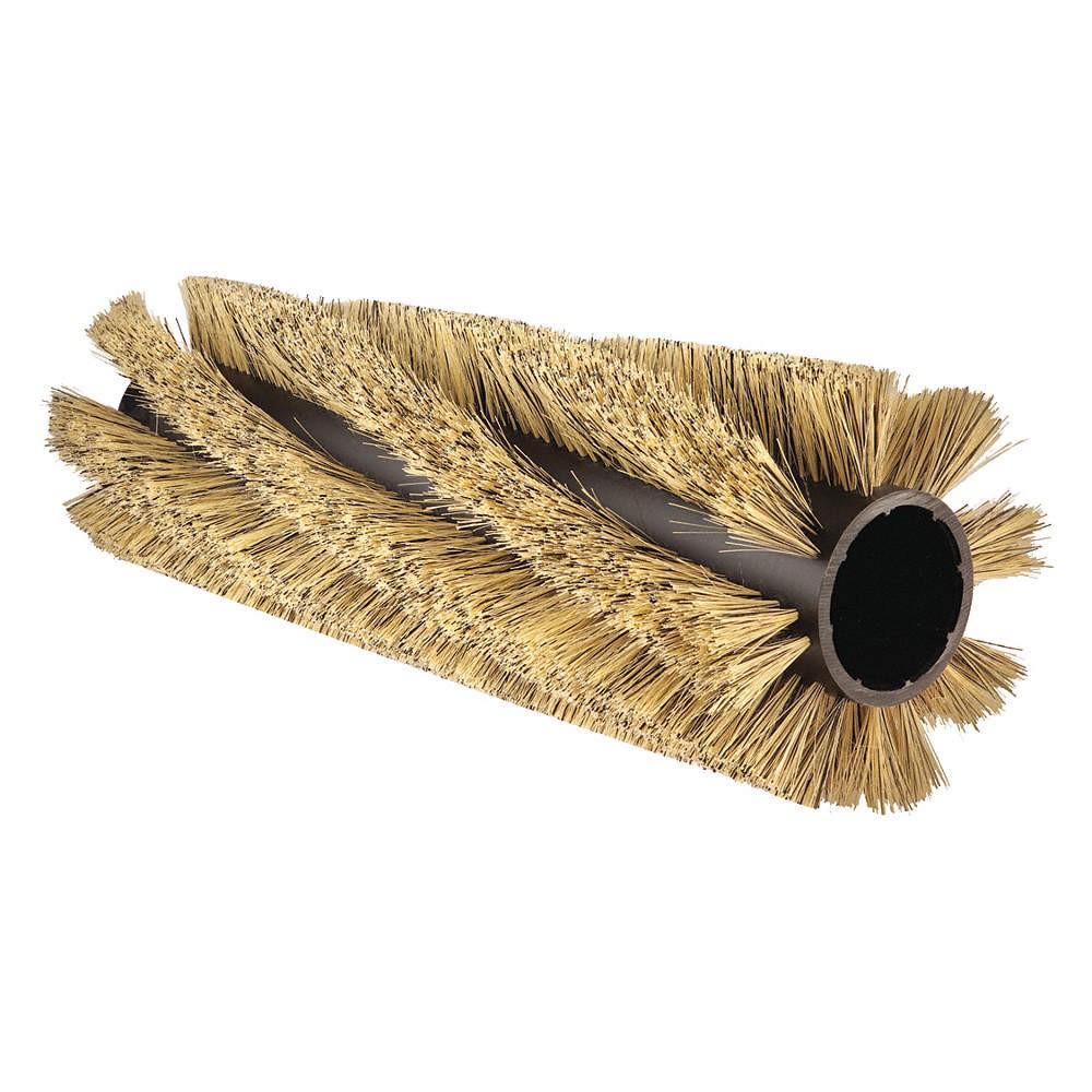 TENNANT 54925 Floor Machine Brush,14 in Dia,Blk/Beige 55HD60