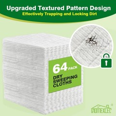 HOMEXCEL Dry Sweeping Cloths Pads Compatible with Swiffer Sweeper,…