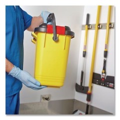 Rubbermaid Commercial HYGEN Charging Bucket, 6.8 gal, Yellow