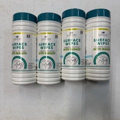 Juniper Clean Bleach Surface Wipes 35 Ct LOT OF 4 Fresh Scent NEW