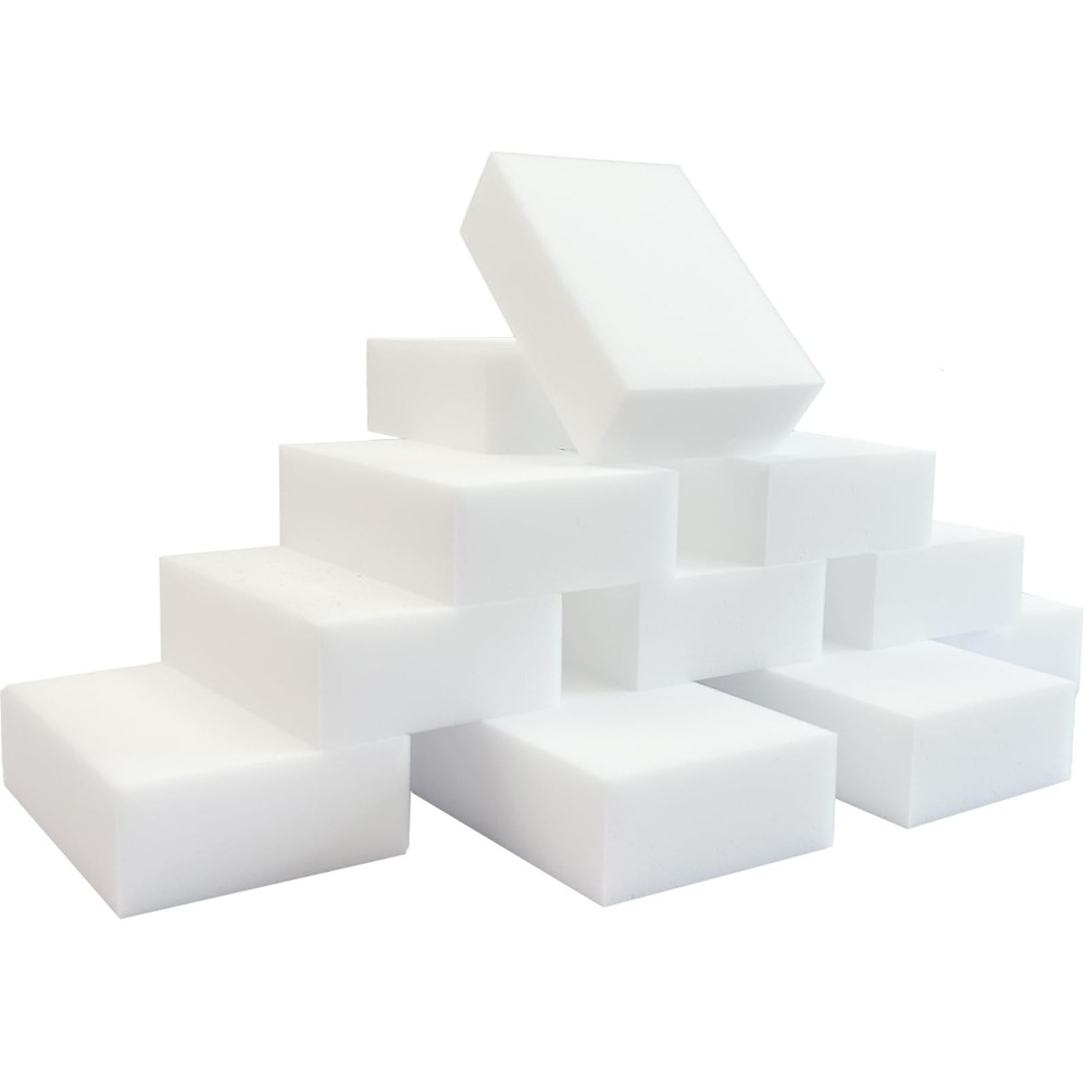 50pcs Magic Sponge Eraser Extra Thick Long Lasting Melamine Cleaning 10*6*2
