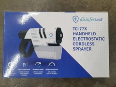 DISINFECTAID TC-77X Handheld Electrostatic Cordless Sprayer for Disinfectants VG