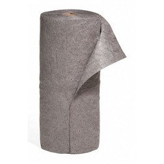 Spilltech Gr-M Sorbents, 40 Gal, 30 In X 150 Ft, Universal, Gray, Polypropylene