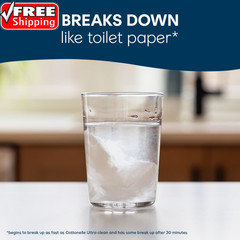 Cottonelle Fresh Feel Flushable Wet Wipes, Adult Wet Wipes, 16 Flip-Top Packs, 4