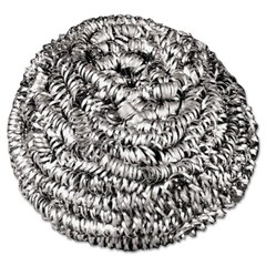 Boardwalk 35 Stainless Steel Scrubber – Medium, Steel Gray (72/Carton) New