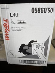 WypAll 5860 Dry L40 Wipes: 200 Sheets, 19.5″ x 42″ FREE Shipping