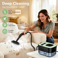 WSRYYCC Portable Steam Cleaner with 16 Accessories, 15s Heat-Up