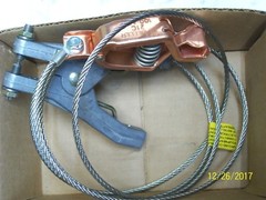 HUBBELL GCSP-AH-05 CLAMP & ALLIGATOR CLIP STATIC DISCHARGE/GROUND WIRE ASSY