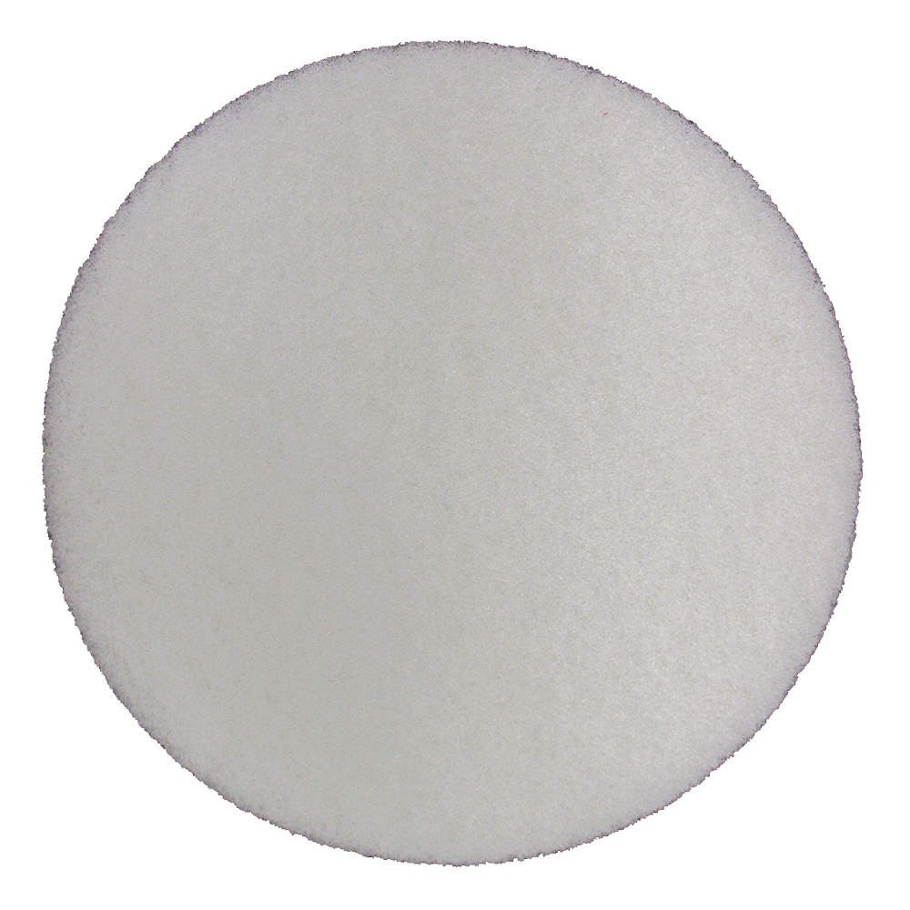 ABILITY ONE 7910-01-092-8503 Polishing Pad,20 in Dia,White,PK5 52HU10