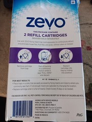 ZEVO Flying Insect Refills for Indoor Light Trap (2 Cartridges)NIB Free Ship B45