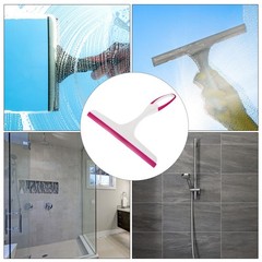 2Pcs Shower Squeegee Glass Wiper with Hanging Hole Red