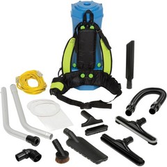 HEPA Backpack Vacuum w/8-Piece Tool Kit 6 Quart