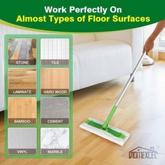 HOMEXCEL Dry Sweeping Cloths Pads Compatible with Swiffer Sweeper,…