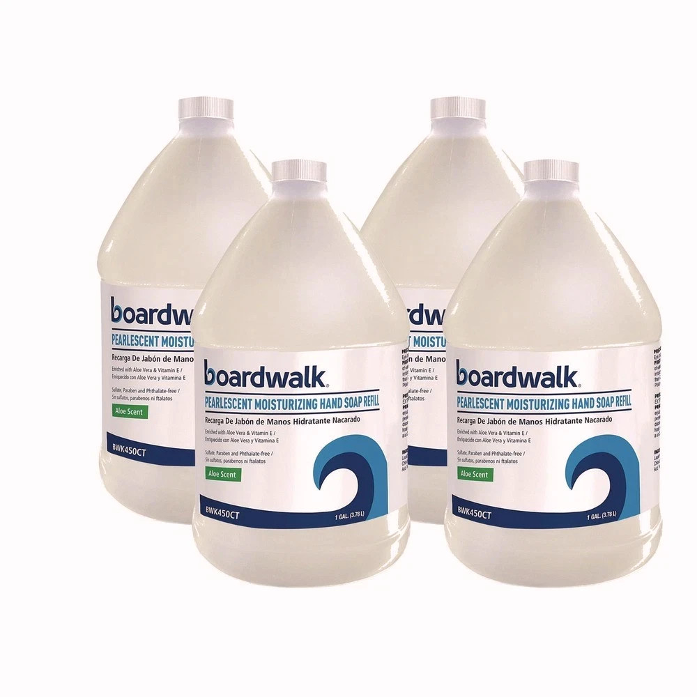 Boardwalk 450CT 1 gal. Moisturizing Liquid Hand Soap Refill – Aloe (4/CT) New