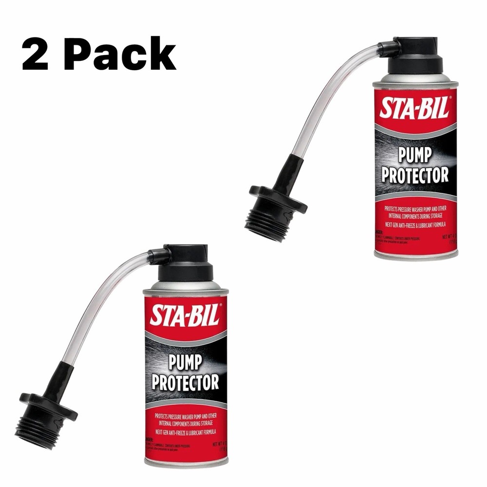 2 PACK-Pressure Washer Pump Protector Pistons Seal Saver Anti-Freeze STA-BIL 4oZ