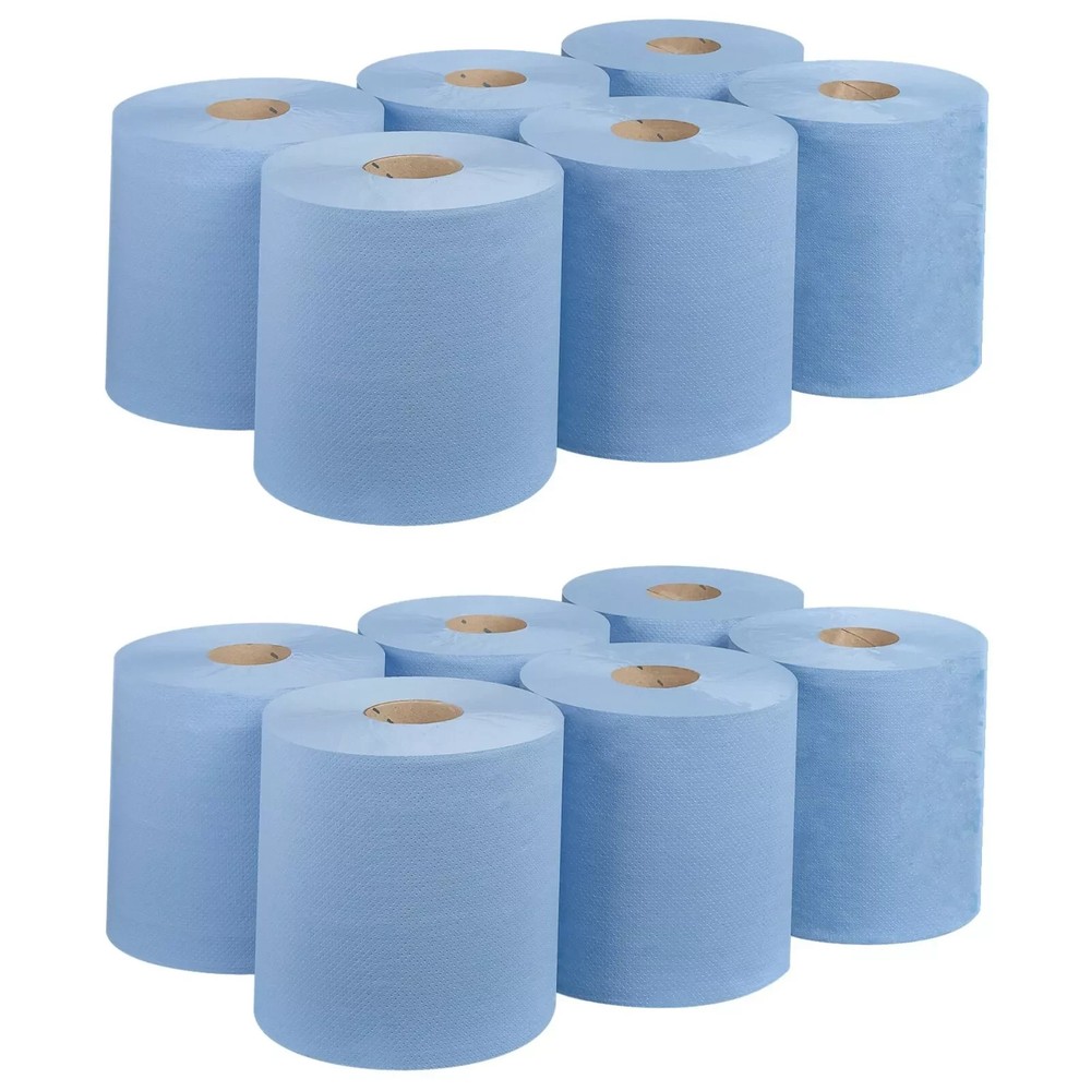 Blue rolls 12 Pack Blue Rolls Centrefeed Blue Roll 2 Ply Embossed Blue Roll