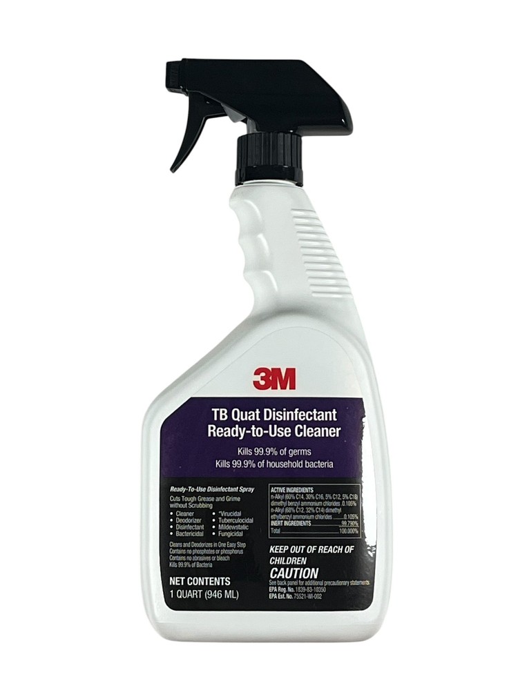 3M TB Quat Disinfectant Ready-to-Use Cleaner 1 Quart Kills 99.9% Germs