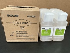 Ecolab 6101025 Bio-Enzymatic Odor Eliminator Case of 2 (2×1.3L) New B170