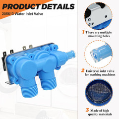 205613 WP358276 Washer Water Inlet Valve UPGRADE Fit for Maytag Kenmore…