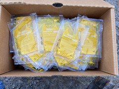 Box of PortionPac MopPacLite 1802 pH Neutral Floor Cleaner (Yellow)