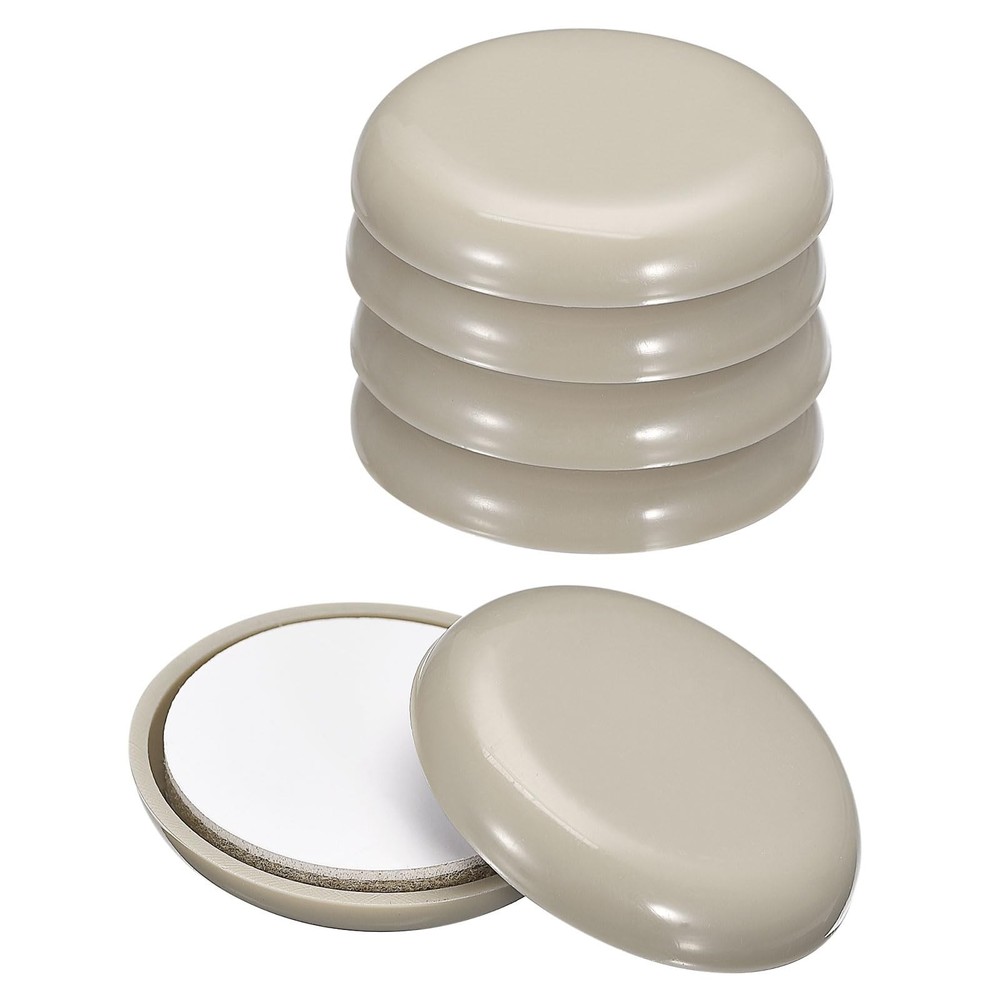 uxcell Furniture Sliders, 8Pcs 1 1/2″ – Plastic Self-Adhesive Round 1