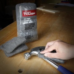 Multi Grade Assorted Steel Wool Pads for Cleaning Polishing Sanding 12 Pack