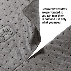 New Pig 25100 20″ x 15″ Gray Light-Weight Absorbent Mat Pads 100 Pieces
