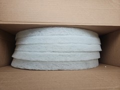Norton 17″ White Super Gloss UHS Buffing/Polishing Pads 54209/662610 *Box of 5*