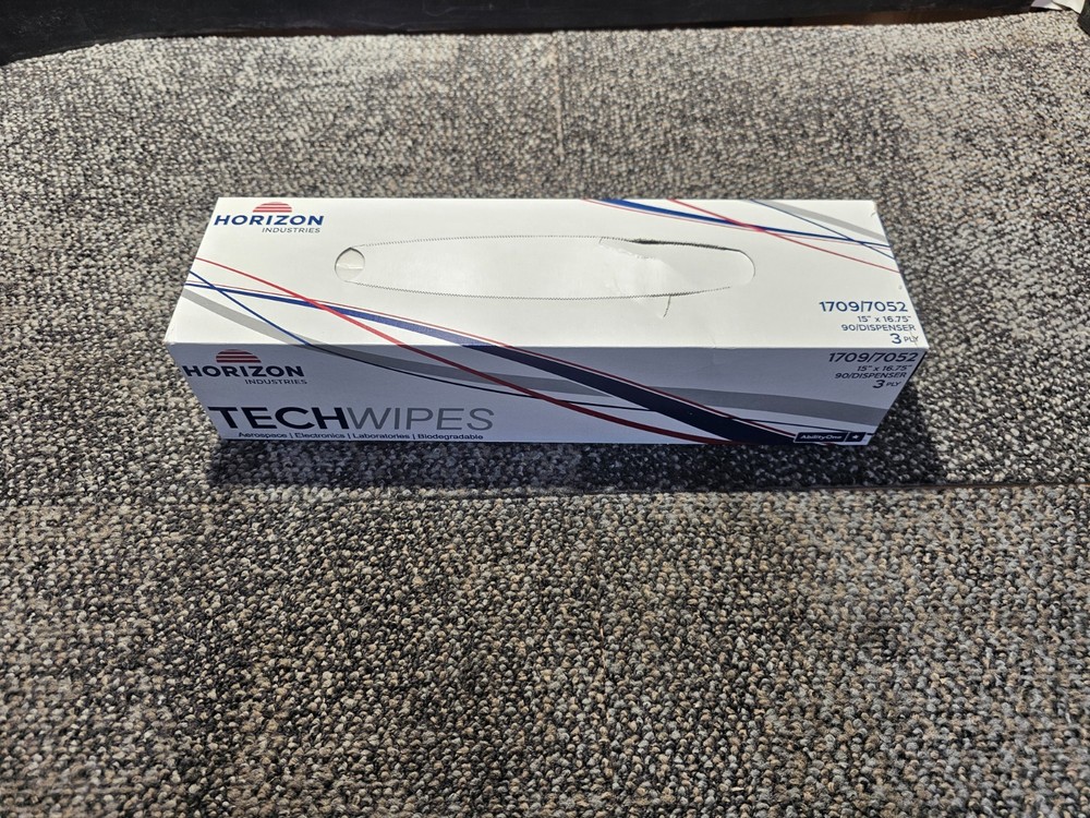 (QTY 15) Horizon Industries 1709/7052 TechWipes 15″x16.75″ 90/Dispenser