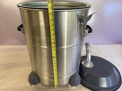Soteco Stainless Steel Debris and Dust Collection Canister Tank w/Casters