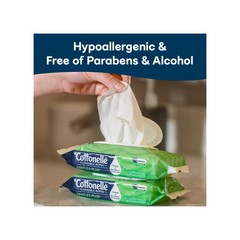 Cottonelle GentlePlus Flushable Wet Wipes with Aloe & Vitamin E, Adult Wet Wipes