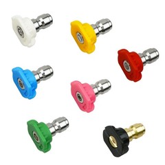 7 Pcs 7 Color Pressure Washer Spray Nozzle Tips 1/4 Inch 0.9 inches, Colour