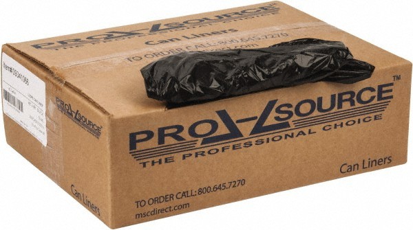 PRO-SOURCE 45 Gal 0.6 mil Household/Office Trash Bag 40″ Wide x 46″ High, Black