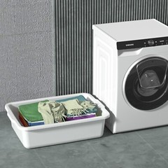 IDOTRY 32 L Large Commercial Bus Box, 4 Pk Plastic Bus Tubs for Restaurant White