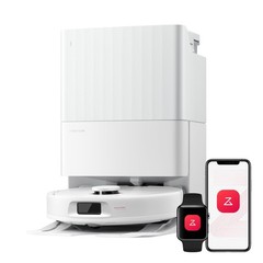roborock Qrevo S Pro Robot Vacuum and Mop, 18,500Pa Suction, White