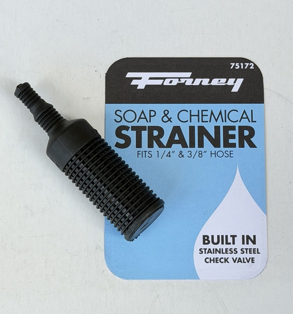 New Forney 75172 Pressure Washer, Soap & Chemical Strainer, 1/4″ and 3/8 Hose