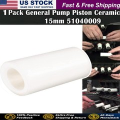 15mm General Pump Piston Ceramic 51040009 for TP Pumps TP2520 TP2526 (15x25x9mm)
