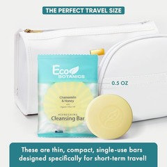 Travel Size Hotel Cleansing Soap Bar 100 Count 0.5 oz Bottles