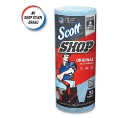 Scott 75147 9.4″ x 11″ 1-Ply Standard Shop Towels – Blue (12/Carton) New